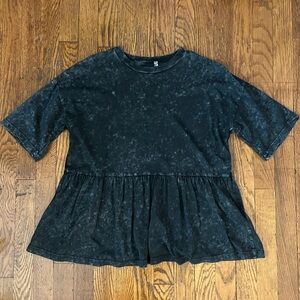 ASOS Gray Acid Washed Top